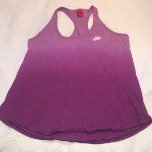 Nike purple ombré racerback tank